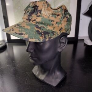 USMC Woodland Marpat Digital Garrison Cap Genuine US Issue Hat